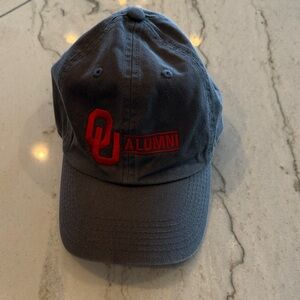 Gray Cap with OU Red Logo